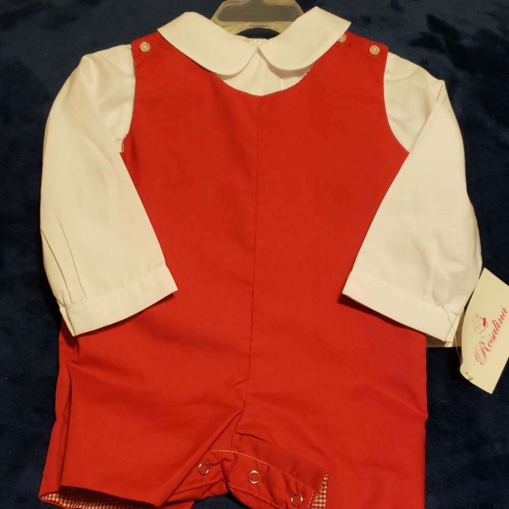 Boys Sir John Red & White